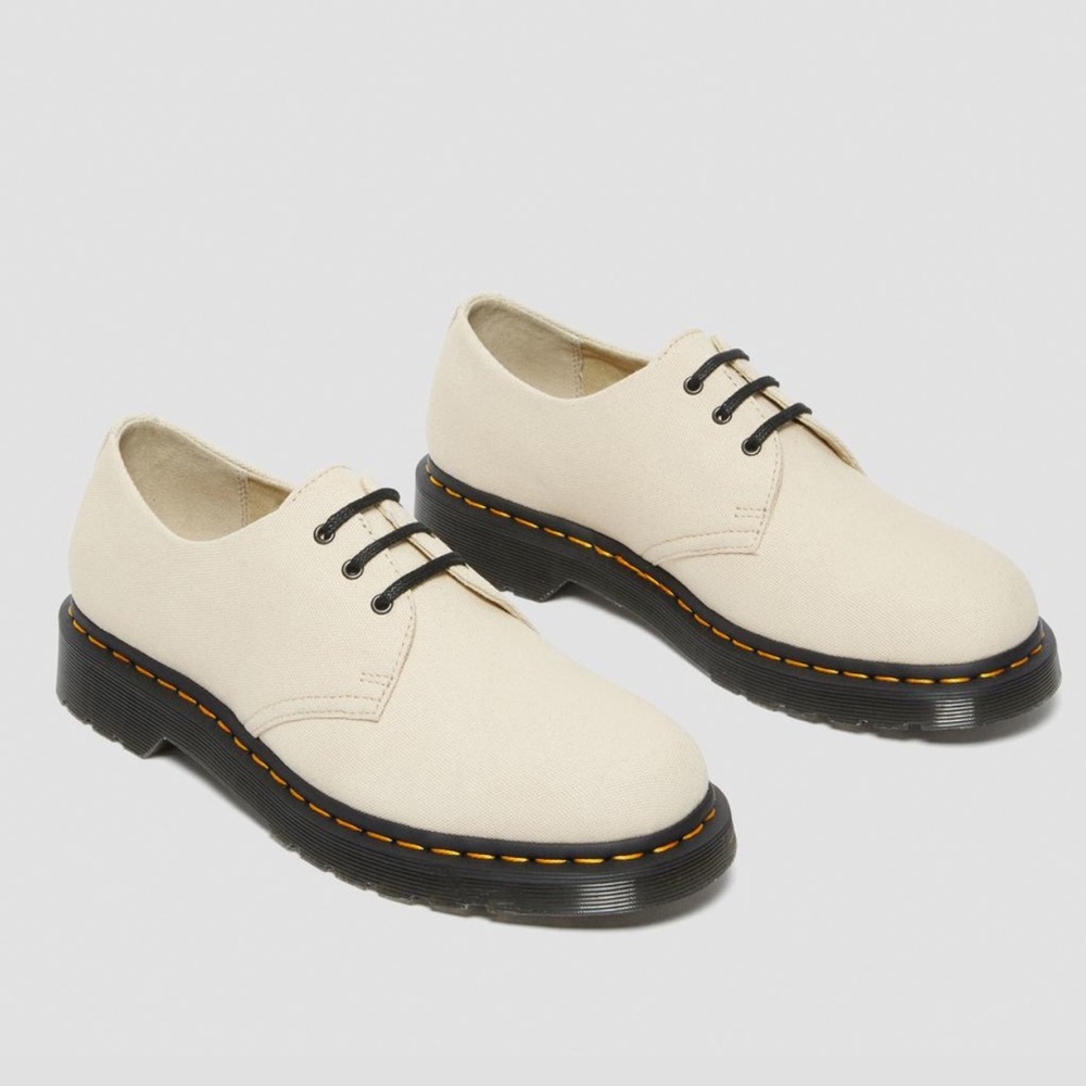 Dr. Martens 1461 Natural Canvas Oxford Shoes Unisex